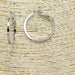 Stylish Hoop Earrings Silver 30mm and 40mm