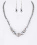 3-in-1 Convertible Crystal Fringe Beads Necklace Set Medium Length