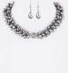 3-in-1 Convertible Crystal Fringe Beads Necklace Set Choker