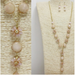 Beaded Flowers Long Necklace