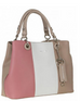 David Jones Striped Colorblock Satchel/Tote