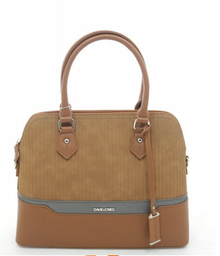 David Jones Dome Handbag Cognac