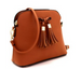 Tassel Bow Accent 3-Compartment Crossbody Side