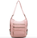 The Lisa Convertible Shoulder Bag/Backpack/Crossbody Pastel Pink