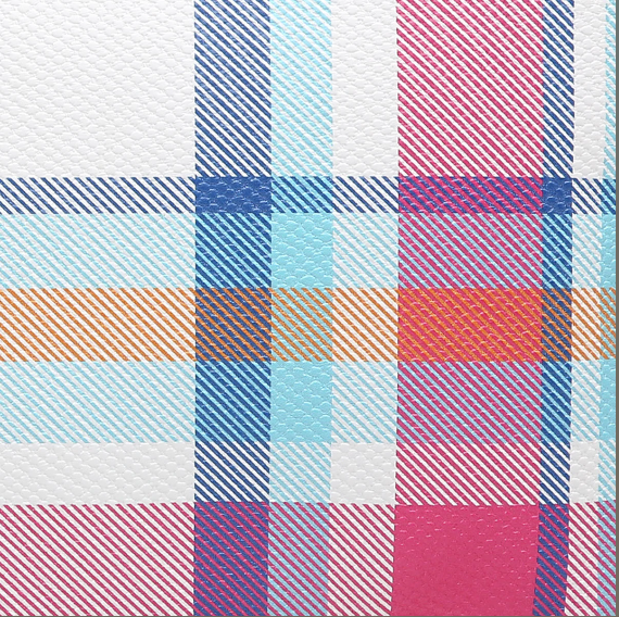 Plaid Pattern Wristlet