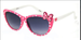 Girl's Plastic Frames with Bow Accent Pink