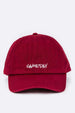 Game Day Embroidered Washed Cotton Cap Burgundy