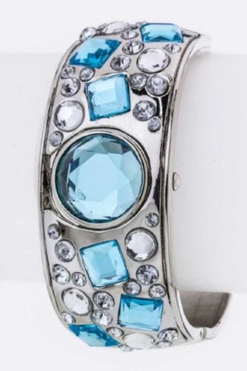 Bangle Crystal Watch Blue