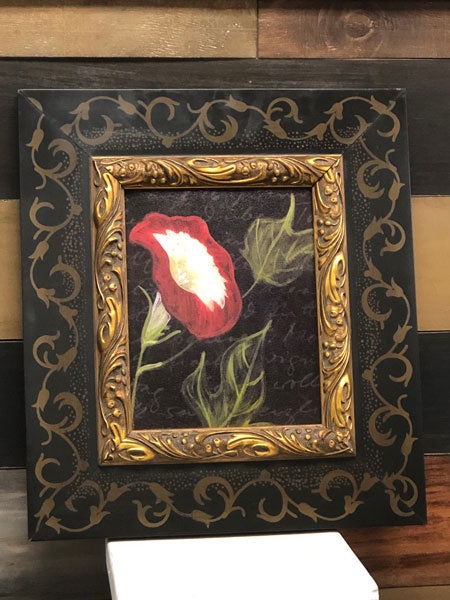Framed Red Poppy