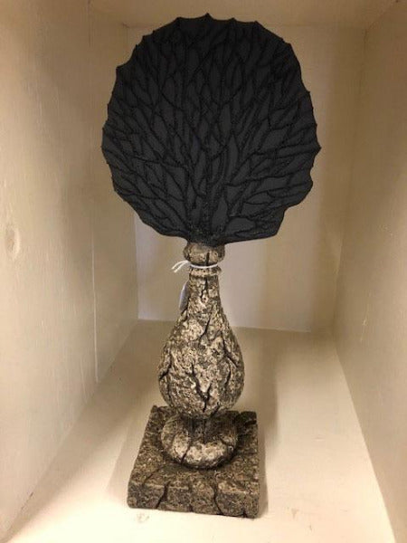 Decorative Faux Black Sea Coral Tabletop Sculpture