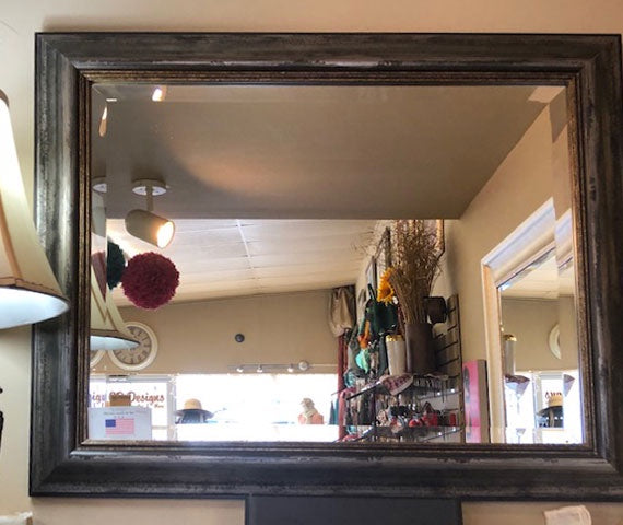 Antique/Distressed Look Wood Frame Mirror