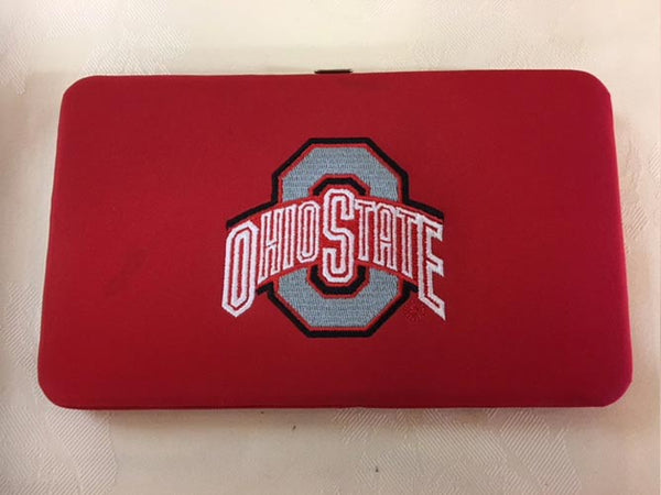 Snap-Close, Hard Case OSU Wallet Red